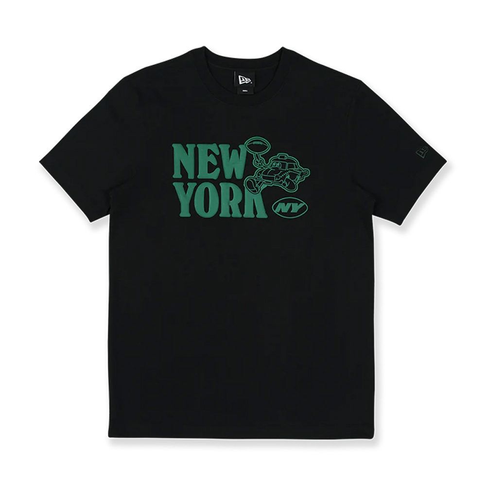 NEW ERA 男女 短袖Tee CITY VIBE-NY CARTOON 紐約噴射機 黑