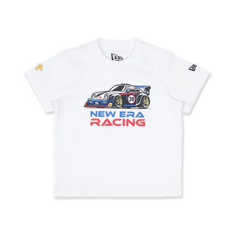 NEW ERA 童 短袖Tee  RACING  白