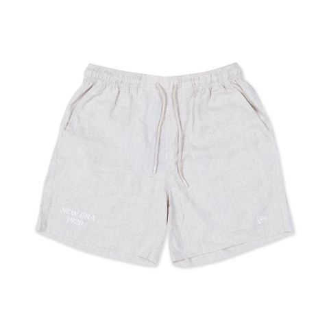 【NEW ERA】短褲 SOFT NATURE-LINEN NEW ERA 奶油-NE14148942