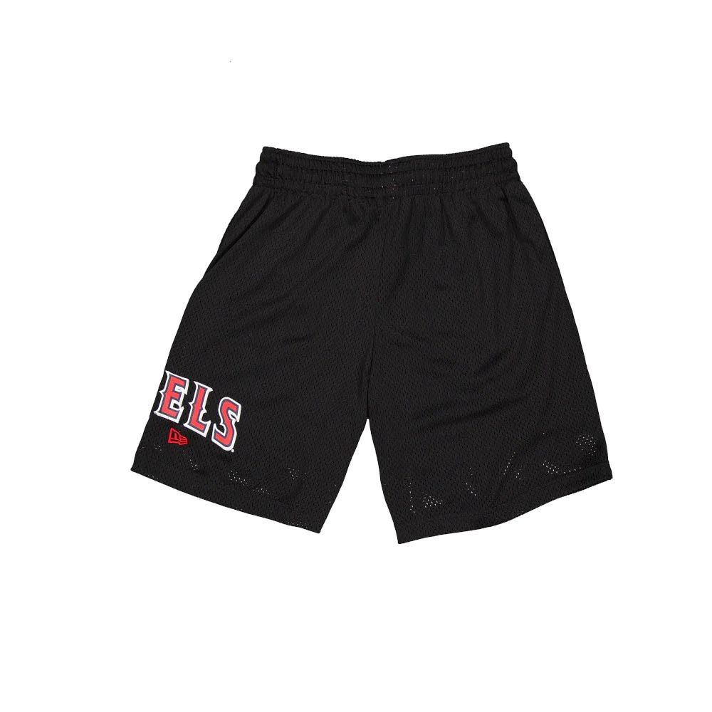 NEW ERA 短褲 Q124Shorts 洛杉磯天使 黑-NE60500381