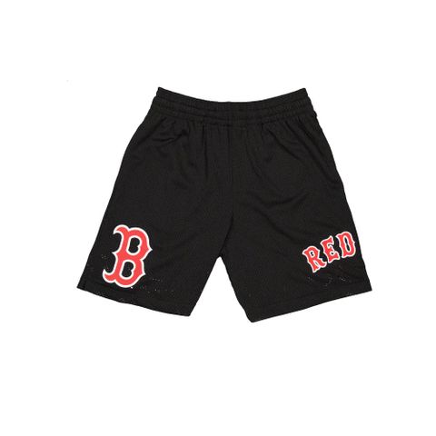 【NEW ERA】短褲 Q124Shorts 波士頓紅襪 黑-NE60500386