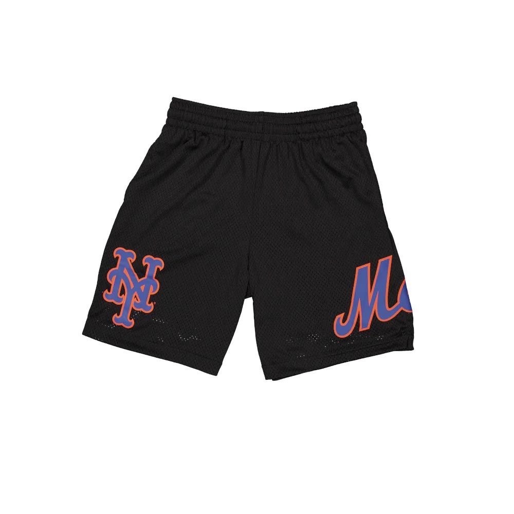 NEW ERA 短褲 Q124Shorts 紐約大都會 黑-NE60500397