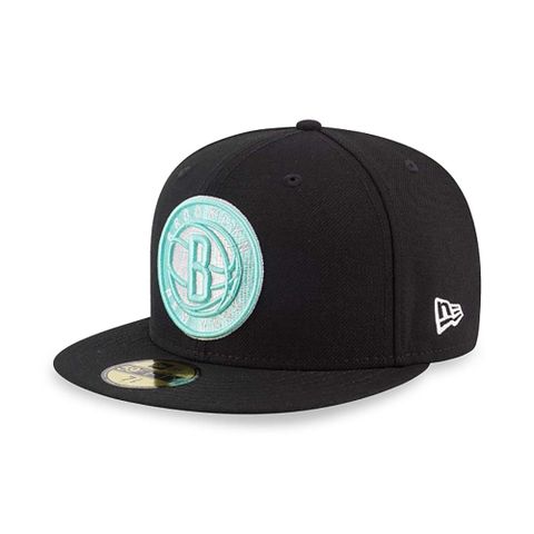 NEW ERA 5950 NEW YORK CITY 布魯克林籃網 黑-NE13529375