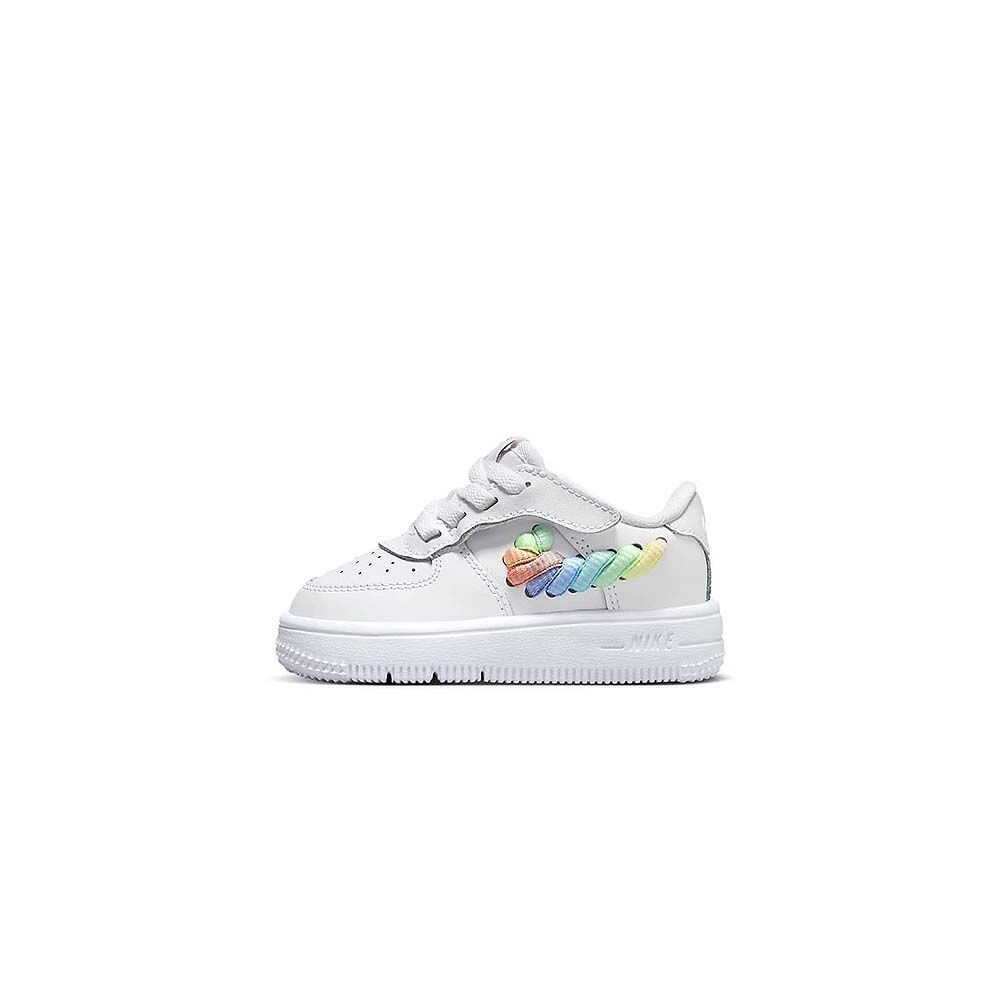 NIKE 耐吉  Force 1 Low EasyOn LV8 1 小童 白彩 編織 AF1 休閒鞋 FN4891-100