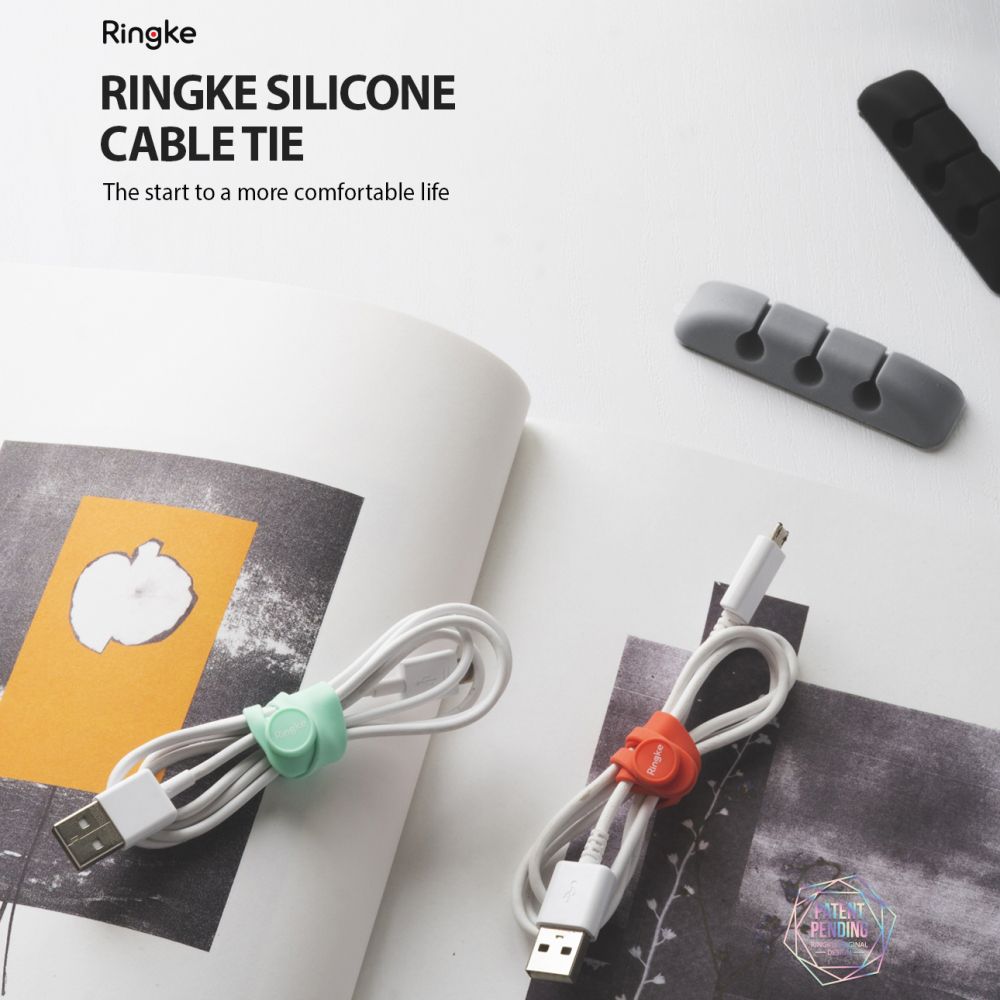 Ringke Silicone Cable Tie 矽膠束線帶5入