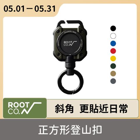日本 ROOT CO. Gravity MAG REEL SQR. 360度正方形多功能登山扣 - 共八色