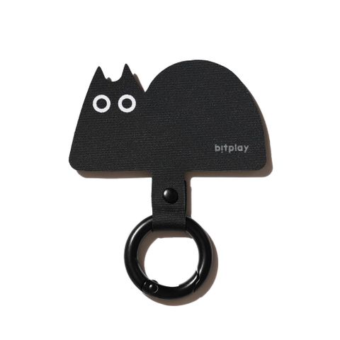 【bitplay】Strap Adapter 掛繩通用造型墊片-炭黑貓