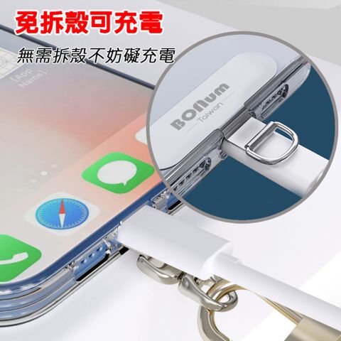 【BONum 博紐】新型360度手機掛繩不鏽鋼超薄夾片