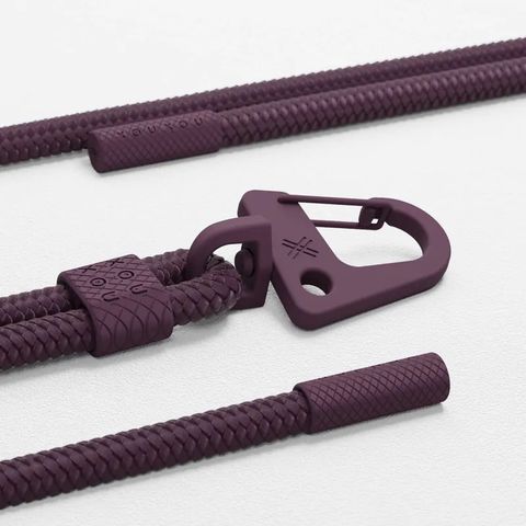 XOUXOU  登山扣掛繩6mm 可支援相機 掛繩手機殼 手機夾片 - 勃根地紫 Burgundy