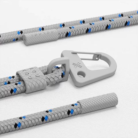 XOUXOU  登山扣掛繩6mm 可支援相機 掛繩手機殼 手機夾片 - XX灰色