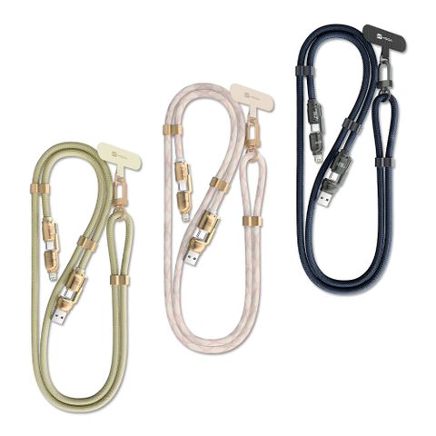 HODA 隨行多合一快速充電掛繩 - 240W 超強快充版