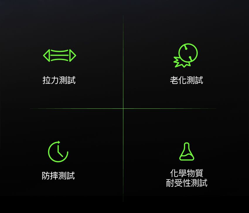 拉力測試老化測試防摔測試A化學物質耐受性測試