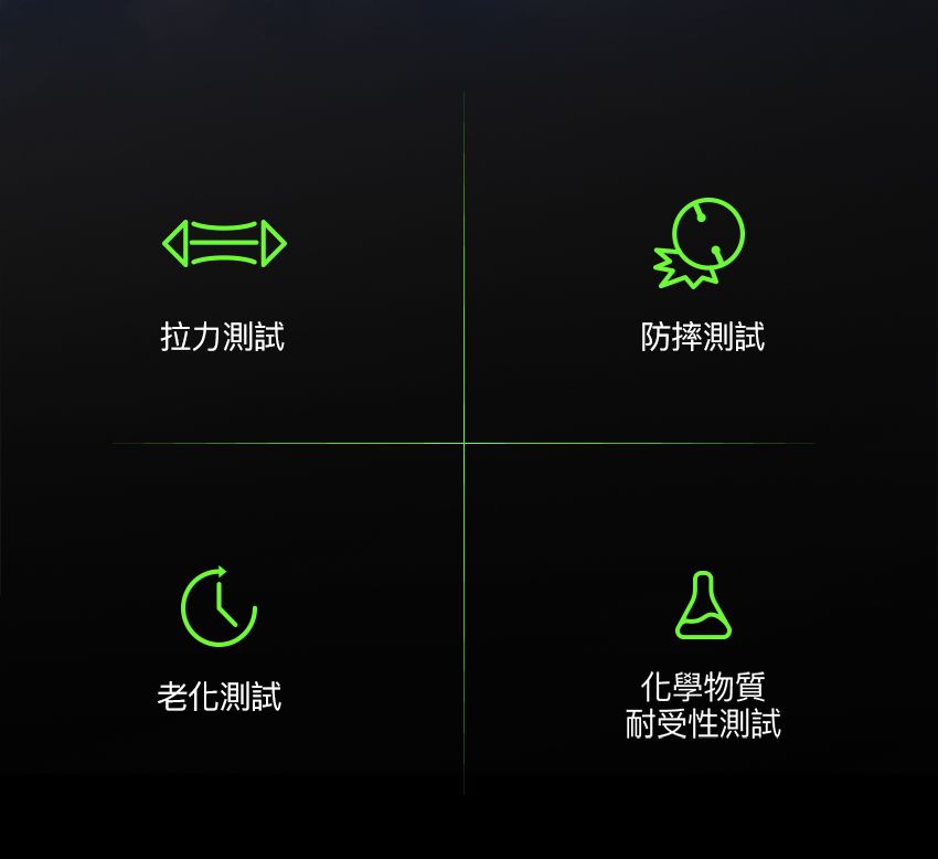 拉力測試防摔測試老化測試化學物質耐受性測試