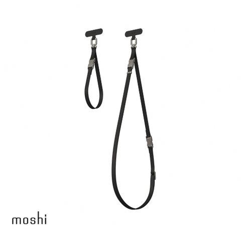 【moshi】二合一背帶/手腕帶 -午夜黑