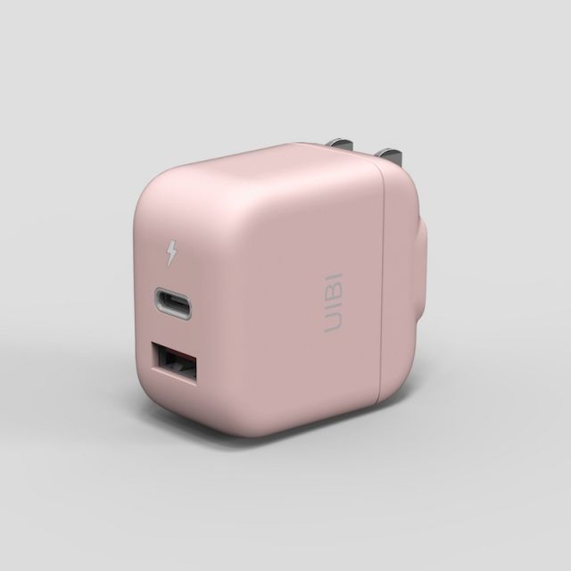 UIBI 柚比 UIBI 30w 迷你雙口氮化鎵快充 -莫蘭粉