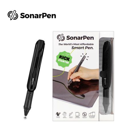 ▼同Apple Pencil 感壓功能▼SonarPen_3.5mm接頭_黑_不插電感壓繪圖筆