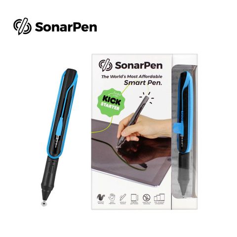 ▼同Apple Pencil 感壓功能▼SonarPen_3.5mm接頭_淺藍_不插電感壓繪圖筆