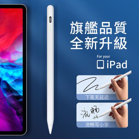 OMG iPad磁吸電容觸控筆 傾斜防誤觸Pencil 手寫筆