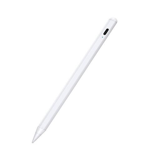 蘋果/安卓/微軟 通用款 M2 iPad Pro / iPad 10 可用 3 in 1觸控筆(白色)LED燈 / 磁吸 / 手寫筆觸