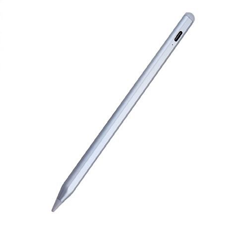 蘋果/安卓/微軟 通用款 M2 iPad Pro / iPad 10 可用 3 in 1觸控筆(銀色)LED燈 / 磁吸 / 手寫筆觸