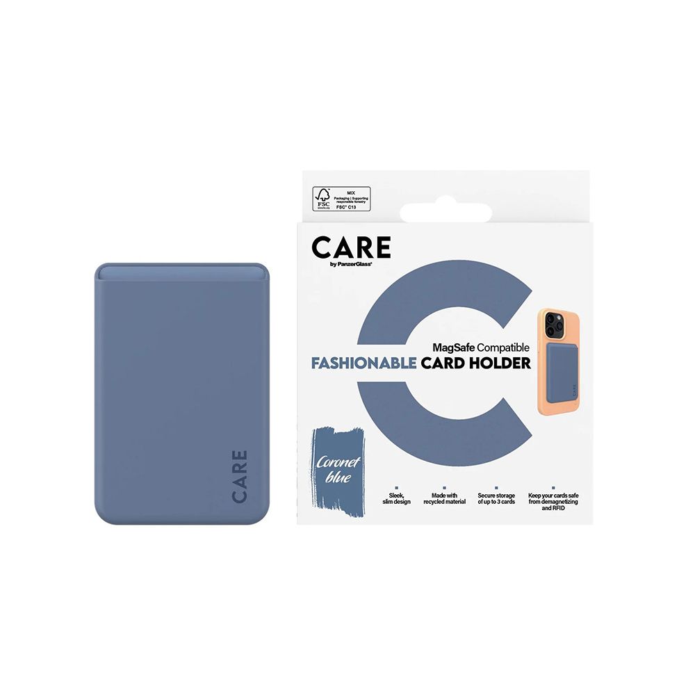 PanzerGlass Cardholder 時尚磁吸卡套(藍)
