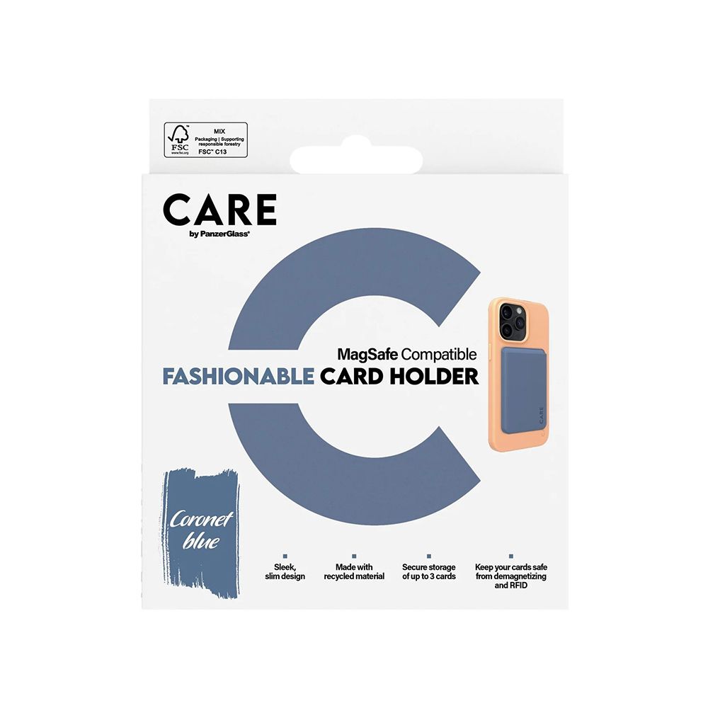 PanzerGlass Cardholder 時尚磁吸卡套(藍)