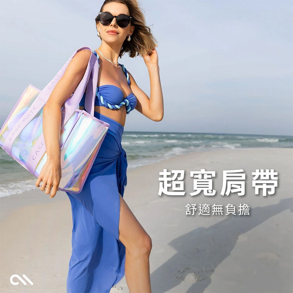 Case-Mate 精品時尚海灘托特包(附手機袋) - 幻彩泡泡