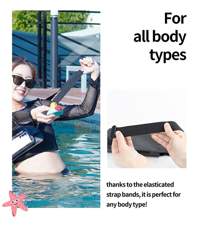 Forall bodytypesthanks to the elasticatedstrap bands, it is perfect forany body type!