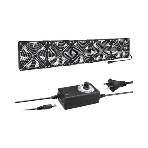 110V 12CM靜音大風量排風扇 五風扇 電腦散熱風扇 散熱循環扇 散熱排風扇 超能玩工 保固一年