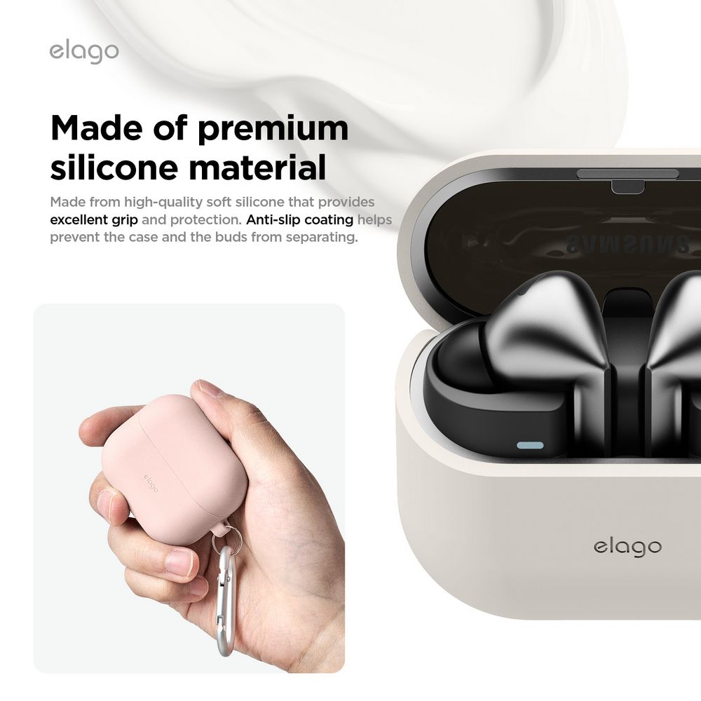 Elago 三星Galaxy Buds 3 / 3 Pro 抗震矽膠耳機殼