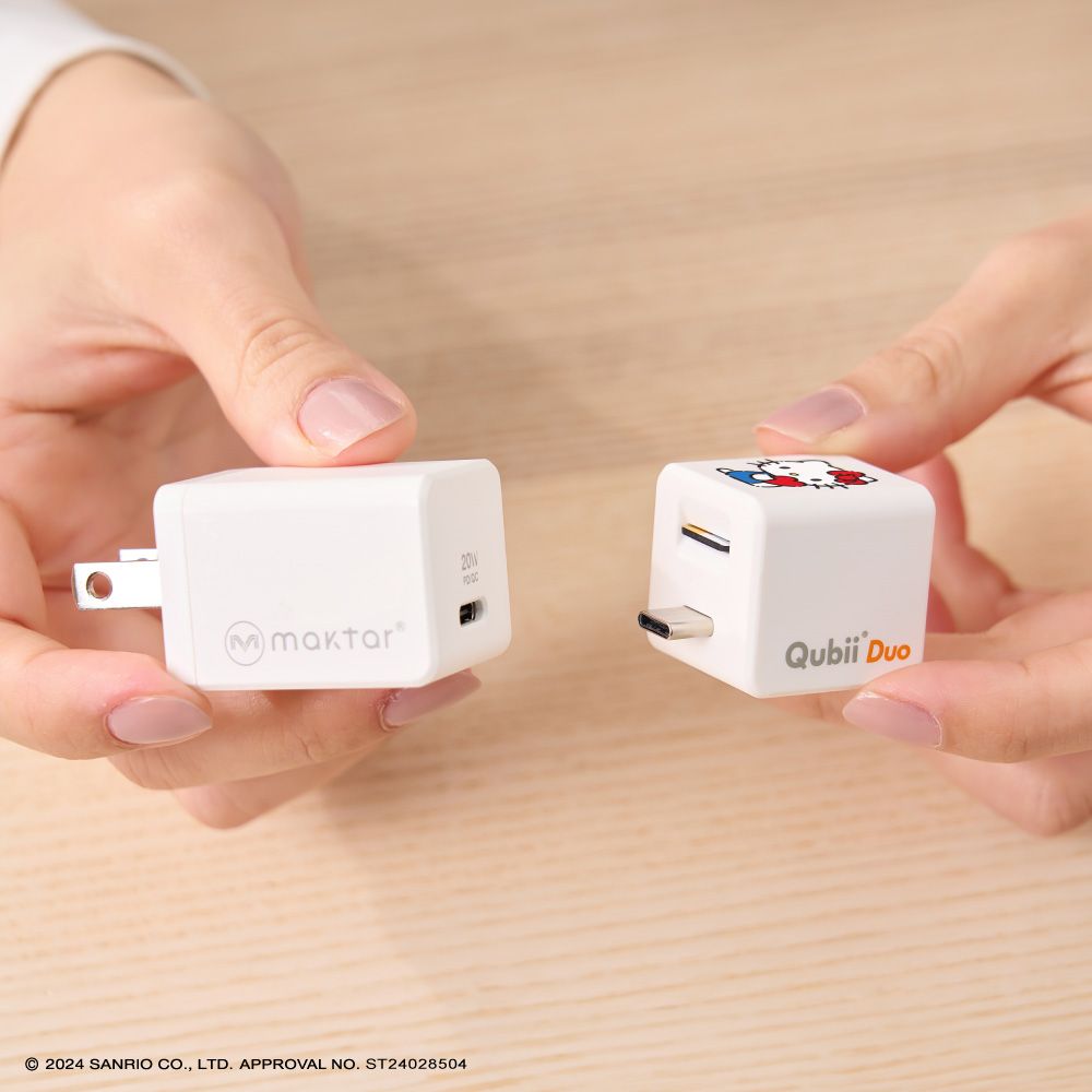 Maktar QubiiDuo USB-C備份豆腐 SANRIO三麗鷗聯名款(贈Hello Kitty50週年紀念版收納袋)