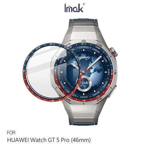 Imak HUAWEI Watch GT 5 Pro (46mm) 手錶保護膜-透明彩邊