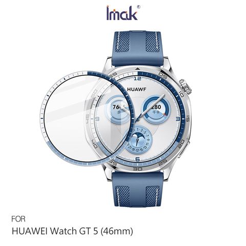 Imak HUAWEI Watch GT 5 (46mm) 手錶保護膜-透明彩邊