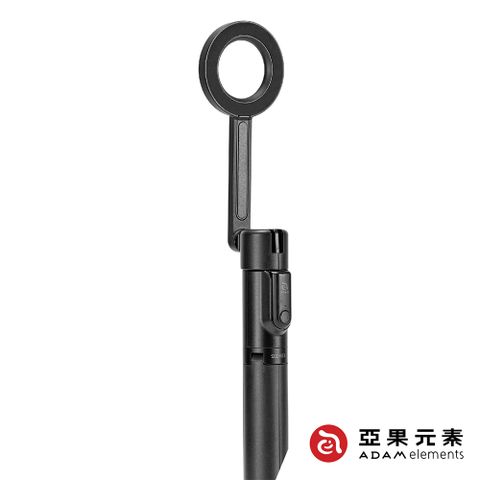 【亞果元素】SELFIE II 藍牙腳架磁吸自拍棒 黑