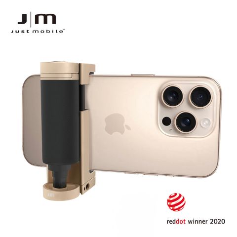 Just Mobile ShutterGrip 2[掌握街拍 2]翻轉藍芽拍照握把-金色