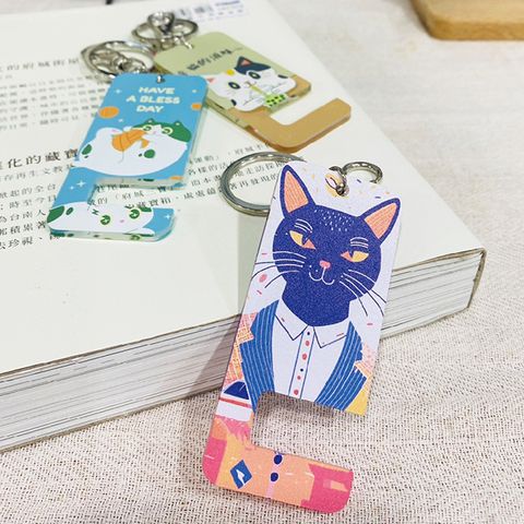 Stylelife貓咪壓克力手機支架鑰匙圈