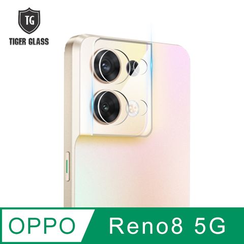 防水鍍膜 耐刮防指紋T.G OPPO Reno8 5G鏡頭鋼化膜玻璃保護貼(防爆防指紋)