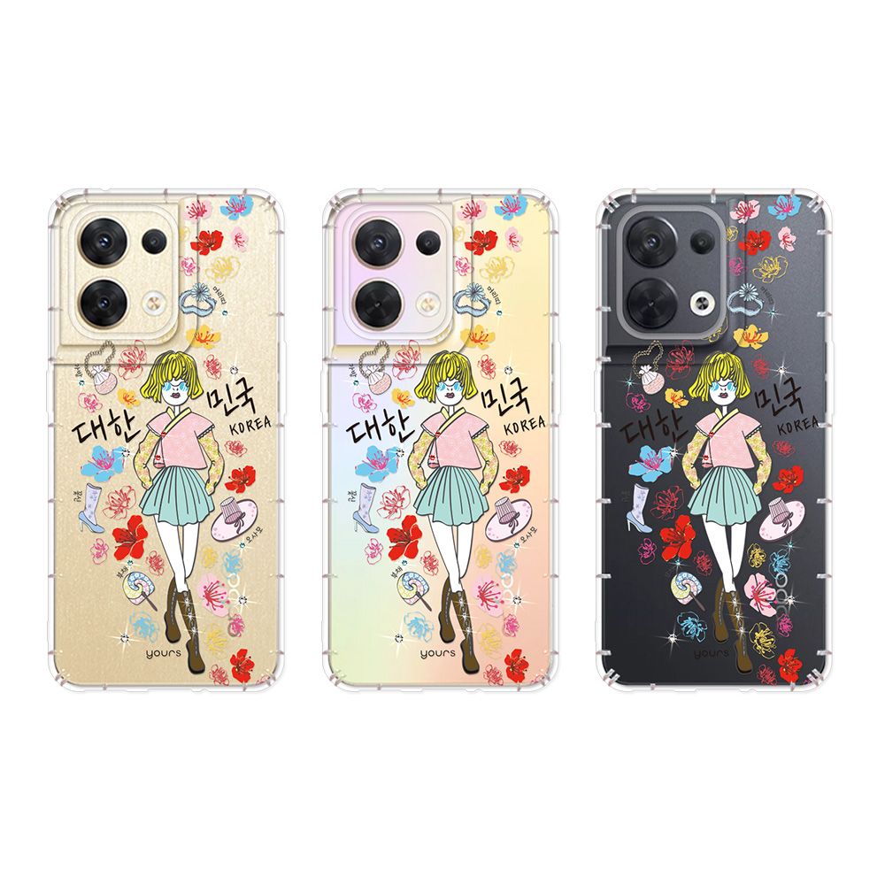 YOURS OPPO 全系列 奧地利彩鑽防摔手機殼-歐膩(Reno13Pro/Reno12Pro/12F/11F/Reno8T/8Z/7Z/Reno6/4Z/A74)