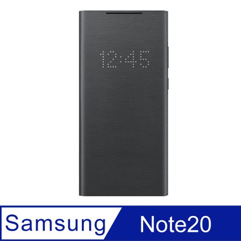 SAMSUNG Galaxy Note20 原廠LED皮革翻頁式皮套-黑 (原廠盒裝)