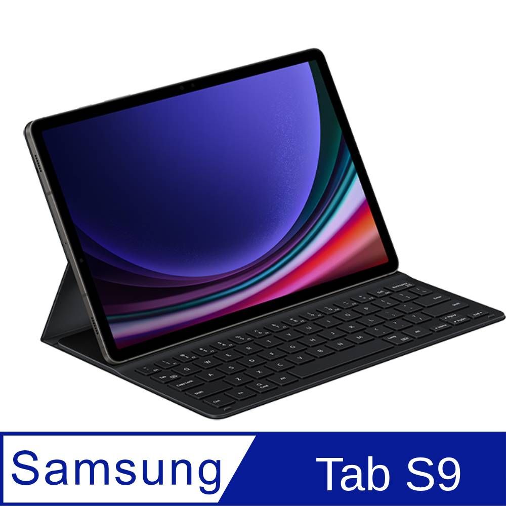 Samsung Galaxy Tab S9 薄型鍵盤皮套-黑色- PChome 24h購物