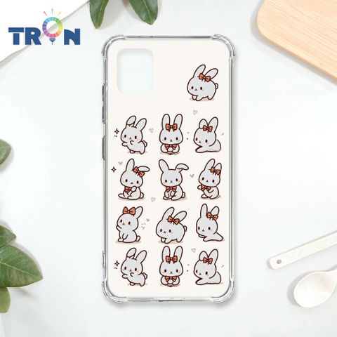 TRON 三星 NOTE 10 LITE 兔子可愛動作排排系列 四角防摔殼 手機殼