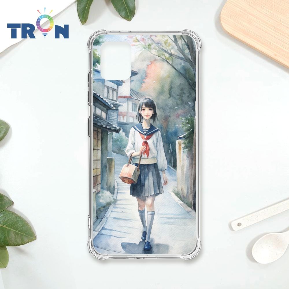  TRON 三星 NOTE 10 LITE 水彩少女 四角防摔殼 手機殼