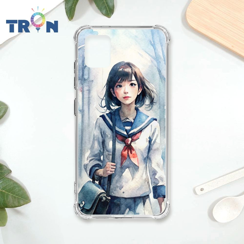  TRON 三星 NOTE 10 LITE 水彩少女 四角防摔殼 手機殼