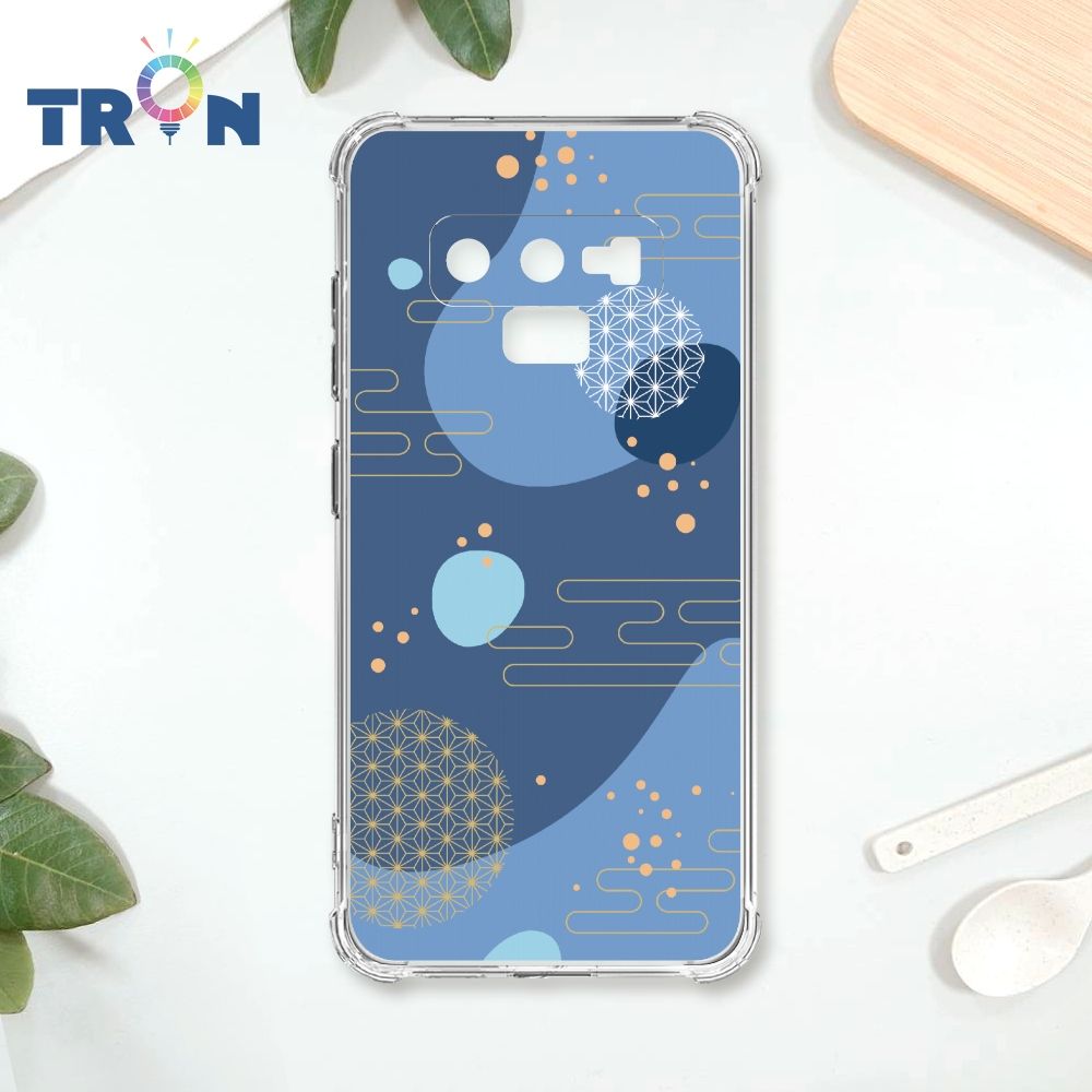  TRON 三星 NOTE 9 日系和風圓點流雲系列 四角防摔殼 手機殼