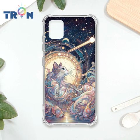 TRON 三星 NOTE 10 LITE 夏夜流星與貓 四角防摔殼 手機殼