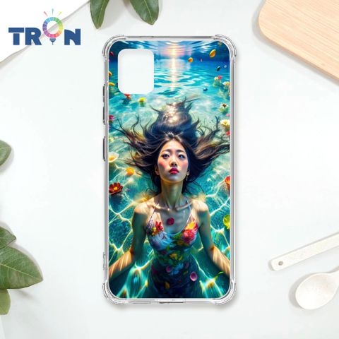 TRON 三星 NOTE 10 LITE 花海中游泳的少女 四角防摔殼 手機殼