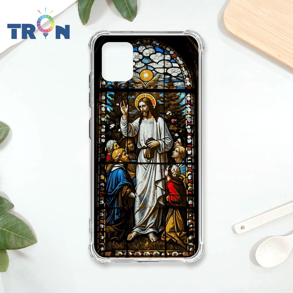  TRON 三星 NOTE 10 LITE 耶穌彩繪玻璃 四角防摔殼 手機殼