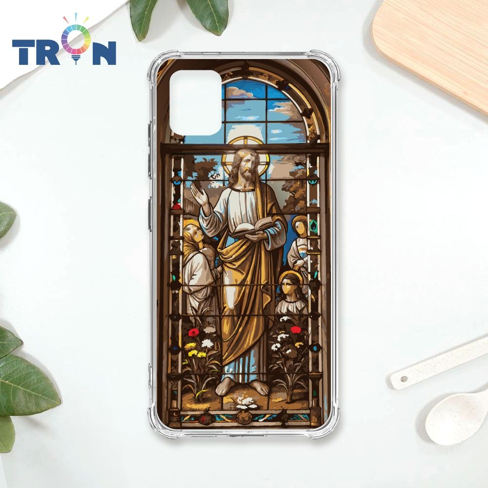  TRON 三星 NOTE 10 LITE 耶穌彩繪玻璃 四角防摔殼 手機殼