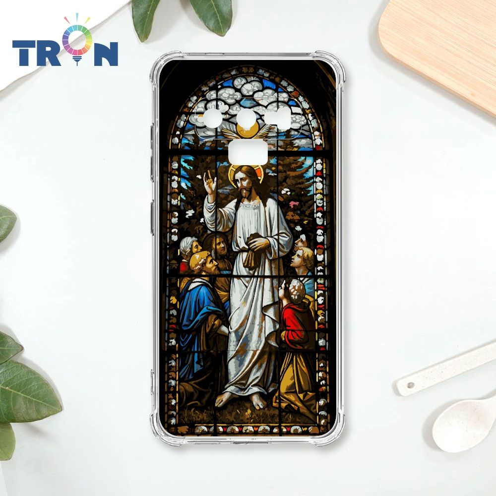  TRON 三星 NOTE 9 耶穌彩繪玻璃 四角防摔殼 手機殼