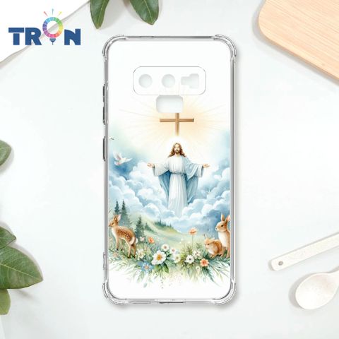 TRON 三星 NOTE 9 耶穌水彩 四角防摔殼 手機殼